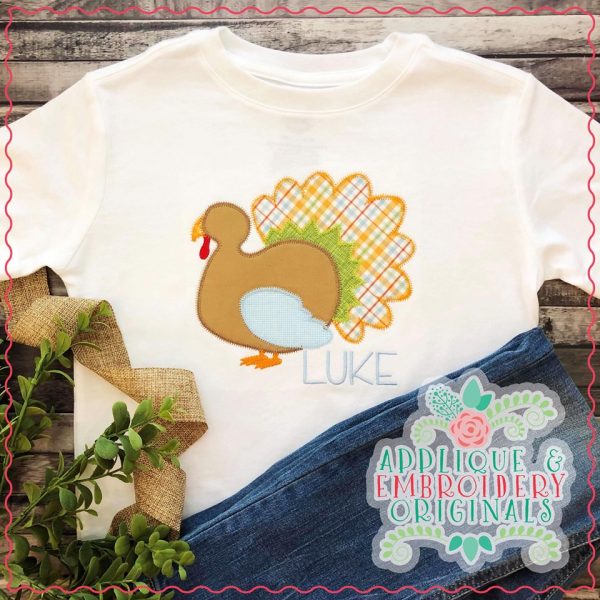 2146 Turkey Side All-In-One Applique Design - Image 2