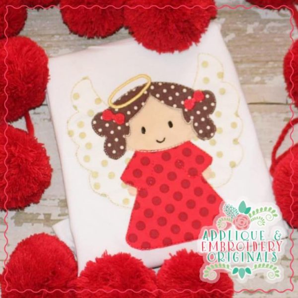 2176 Angel with Wings All-In-One Applique Design - Image 4