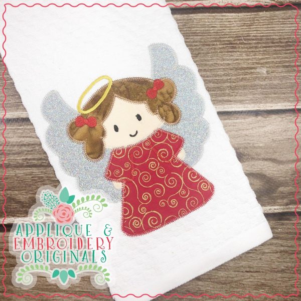 2176 Angel with Wings All-In-One Applique Design - Image 2