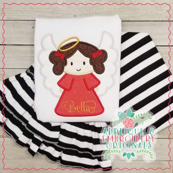 2176 Angel with Wings All-In-One Applique Design - Image 3