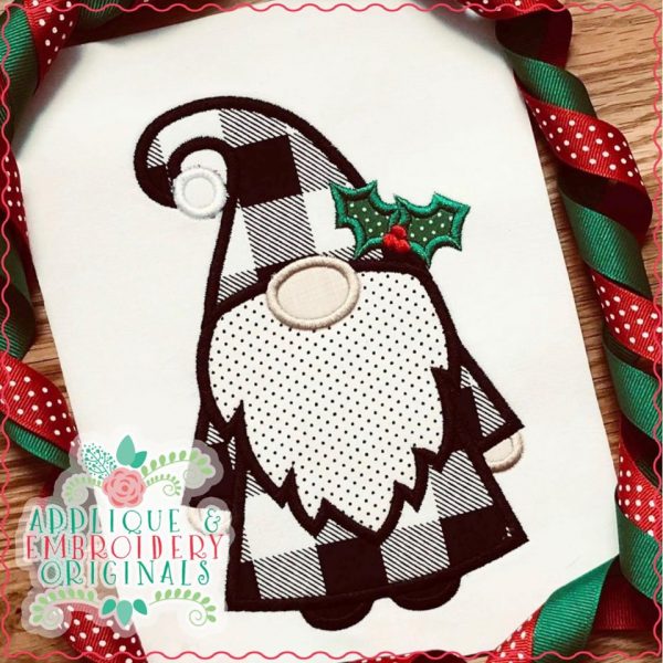 2178 Christmas Gnome All-In-One Applique Design - Image 4
