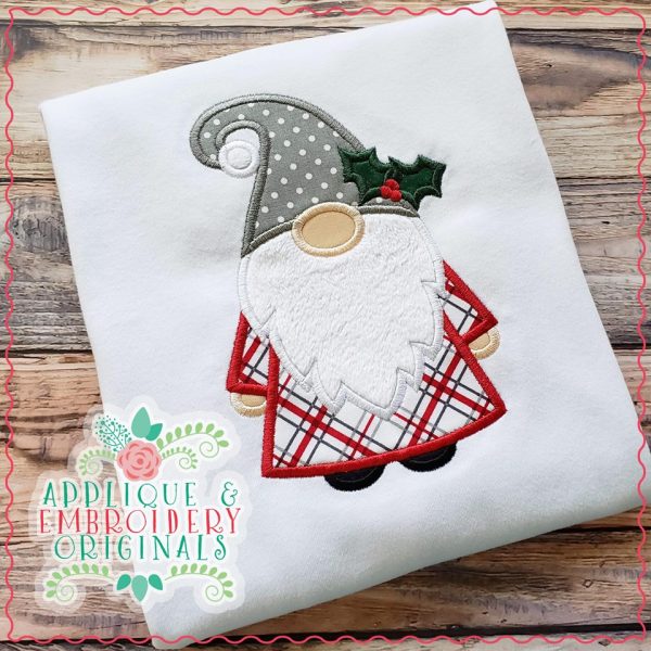 2178 Christmas Gnome All-In-One Applique Design - Image 6