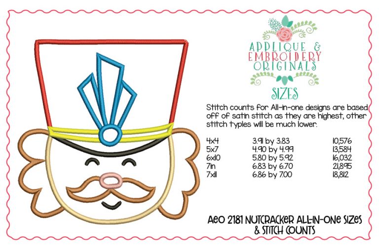 2181 Nutcracker All-In-One Applique Design - Image 3