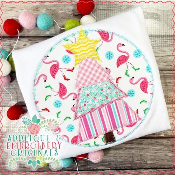 2184 Tree in Circle All-In-One Applique Design - Image 2