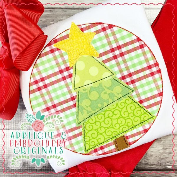 2184 Tree in Circle All-In-One Applique Design - Image 3