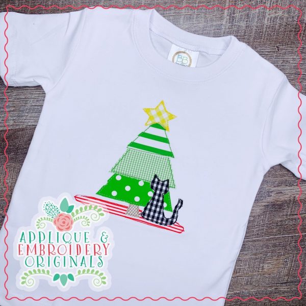 2185 Tree with Kitty All-In-One Applique Design - Image 2