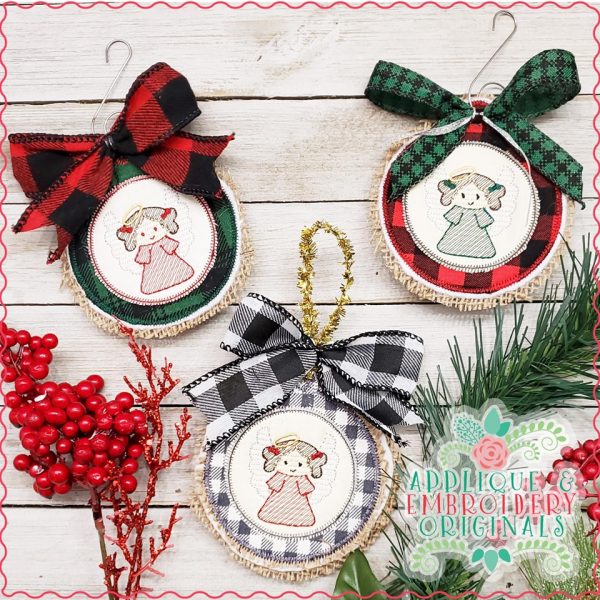 2192 Angel Ornament In-The-Hoop Designs - Image 2