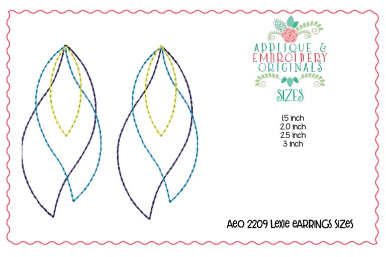 2209 Lexie Layered Earrings In-The-Hoop Design - Image 2