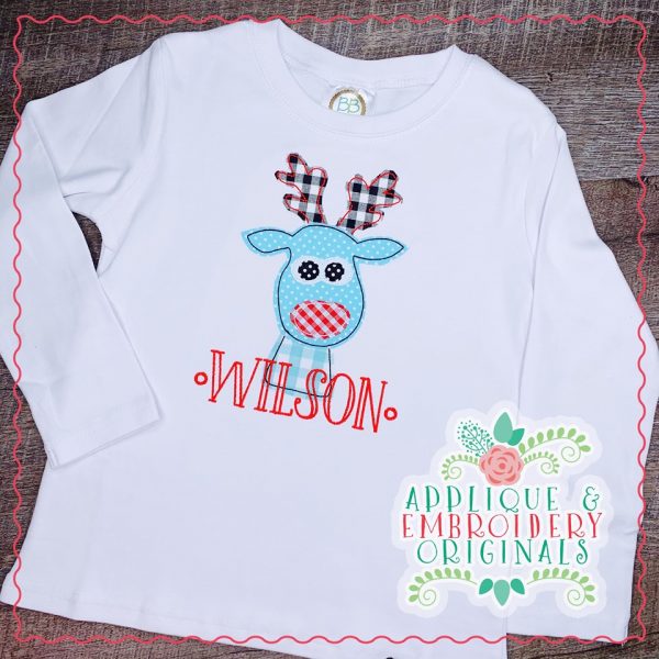 2221 Reindeer Simple Stitch Applique Design - Image 2