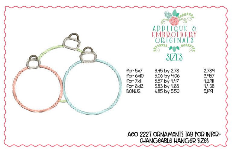 2227 Ornaments Interchangeable Tab Design - Image 4
