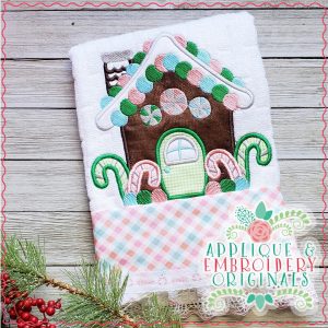 2234 Gingerbread House Applique Design