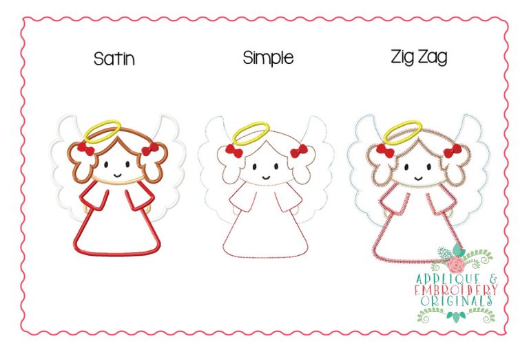 2176 Angel with Wings All-In-One Applique Design - Image 6