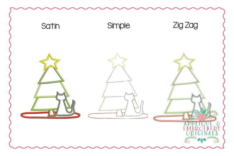 2185 Tree with Kitty All-In-One Applique Design - Image 4