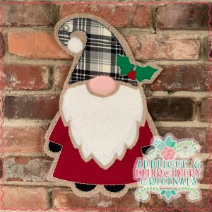 2257 Christmas Gnome Door Hanger In-The-Hoop Design