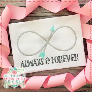 2263 Infinity Arrow Embroidery Design