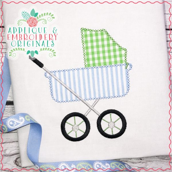 2264 Baby Carriage Applique Design - Image 2