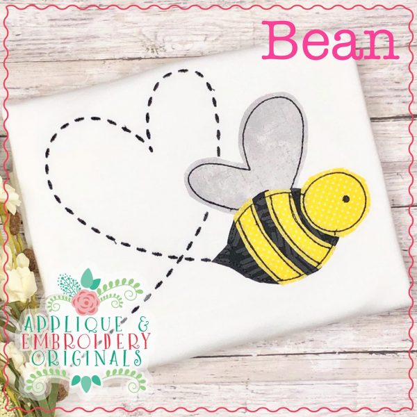 2304 Valentine Bee All-In-One Applique Design - Image 2