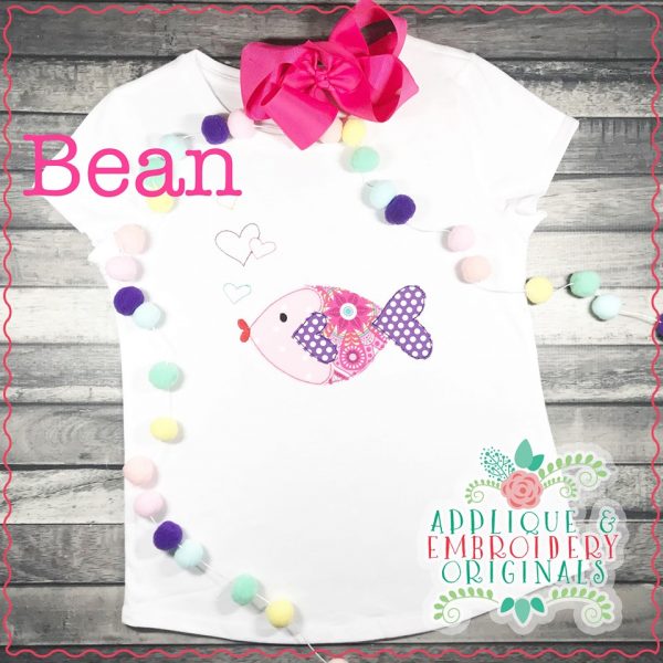 2307 Valentine Fish All-In-One Applique Design - Image 3