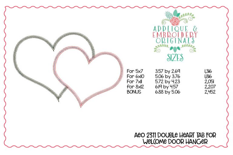 2311 Double Heart Interchangeable Tab Design - Image 4