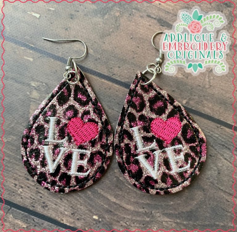 2358 Valentine Set 2 Earring In-The-Hoop Design - Image 6