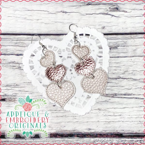 2357 Be Mine Earrings In-The-Hoop Design - Image 2