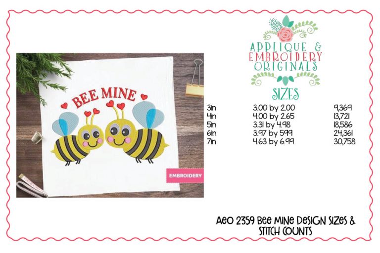 2375 Valentine Embroidery Set of Designs - Image 5