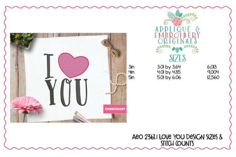 2375 Valentine Embroidery Set of Designs - Image 12