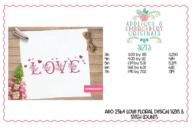 2375 Valentine Embroidery Set of Designs - Image 23