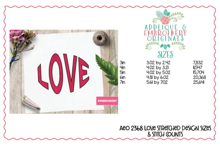 2375 Valentine Embroidery Set of Designs - Image 37