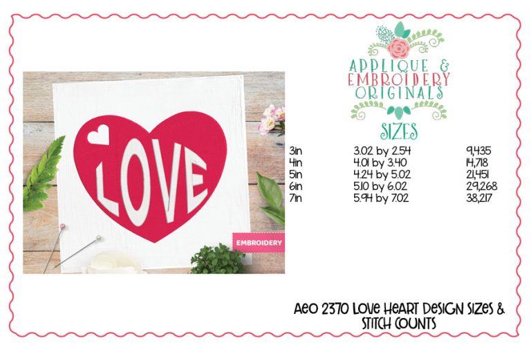 2375 Valentine Embroidery Set of Designs - Image 44