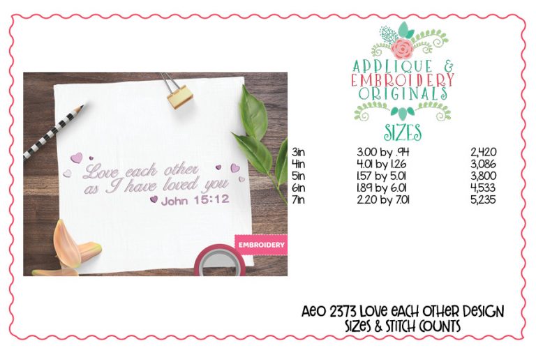 2375 Valentine Embroidery Set of Designs - Image 50