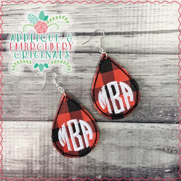 2398 Monogram Earrings In-The-Hoop Design - Image 6