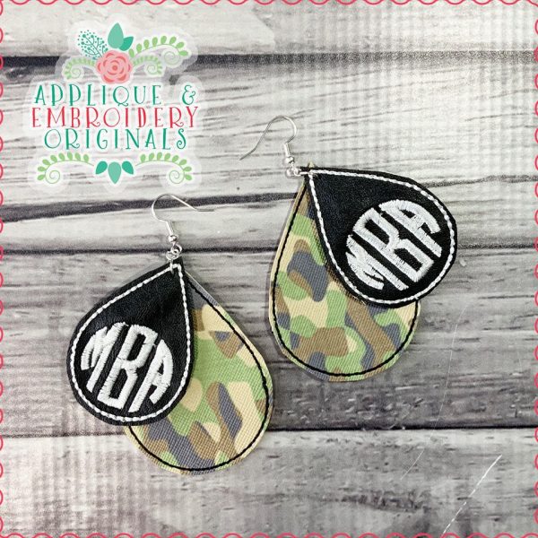 2398 Monogram Earrings In-The-Hoop Design - Image 7
