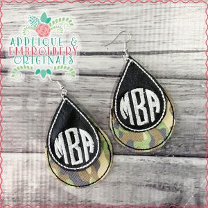 2398 Monogram Earrings In-The-Hoop Design