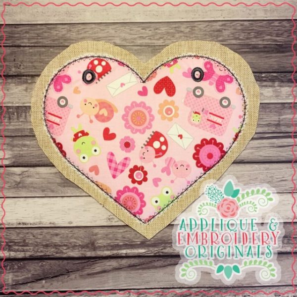 AEO 2384 Plaque & Heart Interchange for Door Hanger In-The-Hoop Design - Image 2