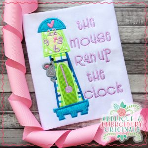 2331 Mouse and Clock Applique Design