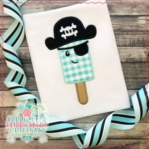 2340 Pirate Ice Cream Bar Applique Design