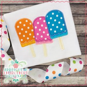 2391 Popsicle Trio Applique Design