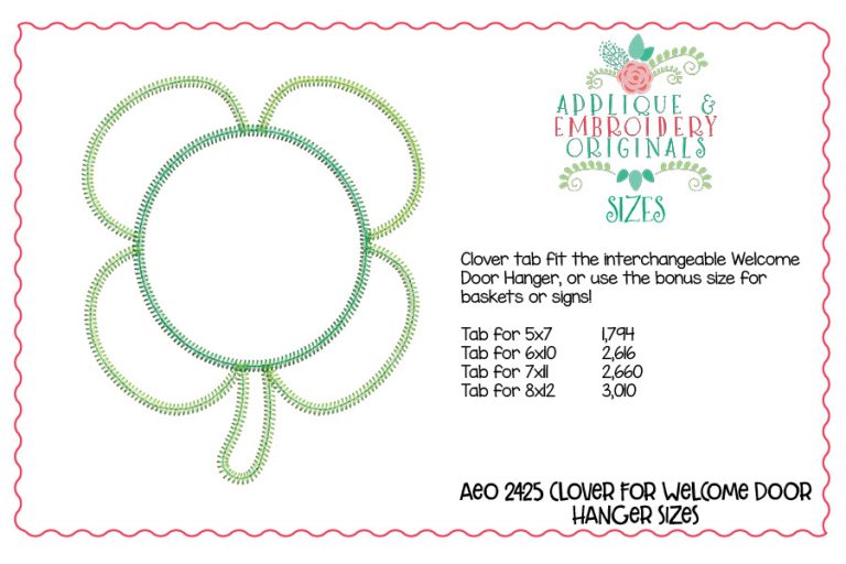 2425 Clover Interchangeable Tab Design - Image 5