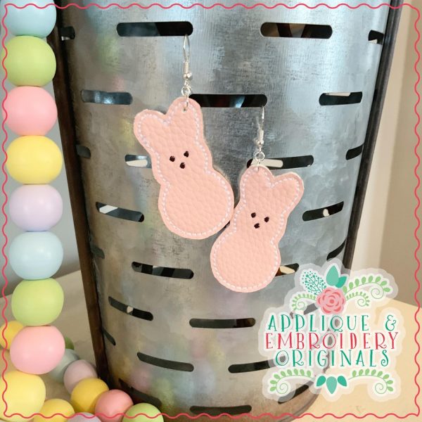 2426 Bunny Face Earrings In-The-Hoop Design - Image 2