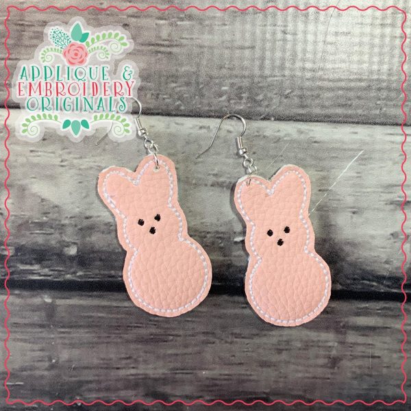 2426 Bunny Face Earrings In-The-Hoop Design - Image 3