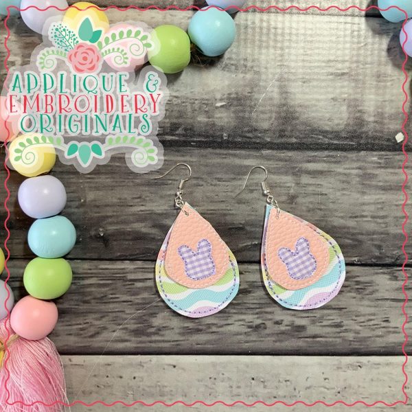2427 Bunny Head Cutout Earrings In-The-Hoop Design - Image 4