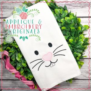 2439 Bunny Face All-In-One Applique Design