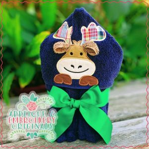 2455 Moose Boy Hooded Towel Design
