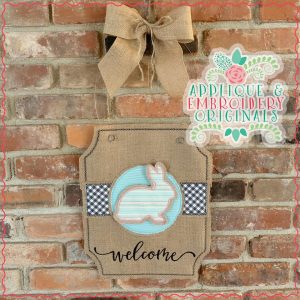 2468 Bunny Silhouette Tab Interchangeable Tab Design