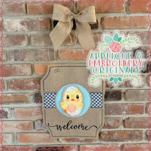 2469 Chick in Egg Interchangeable Tab Design