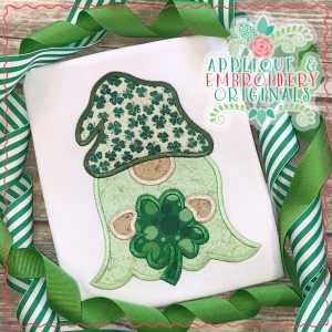 2419 Gnome with Clover All-In-One Applique Design