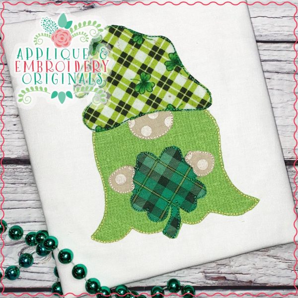 2419 Gnome with Clover All-In-One Applique Design - Image 3