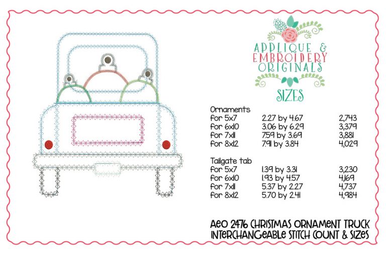 2476 Christmas Ornaments Interchangeable Design for Truck - Image 2