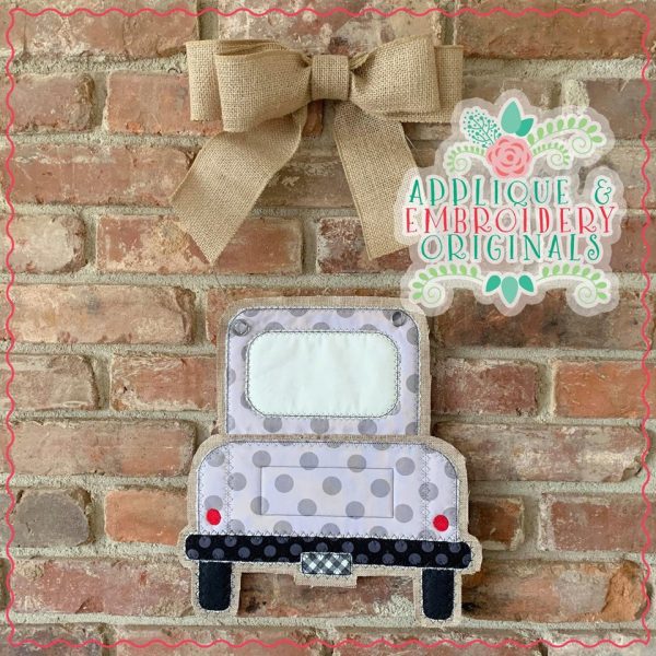 2481 Truck with Flower Tab Interchangeable Door Hanger Design - Image 5